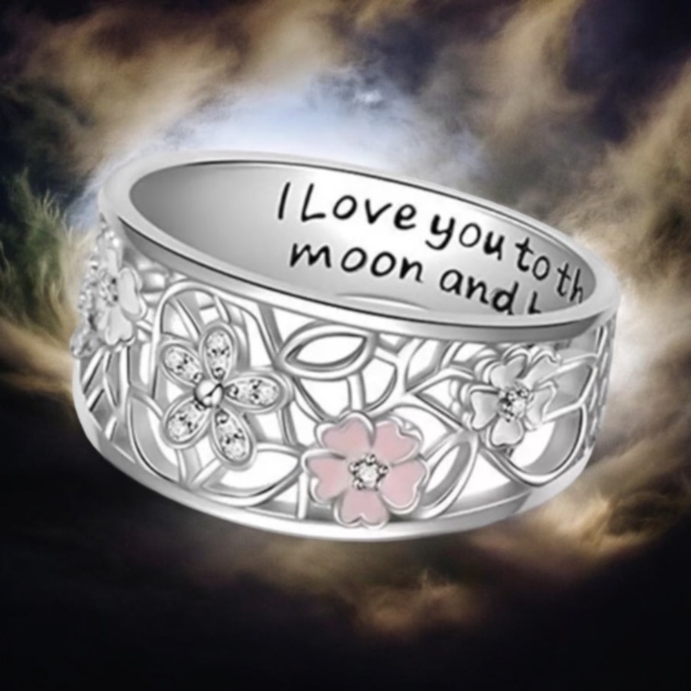 Mother’s Day ring size 9 I love you to the moon